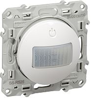 Датчик движения без рамки Schneider Electric Odace трехпроводной белый картинка